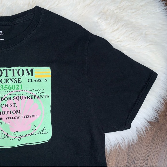 Nickelodeon Men’s Medium Black Short Sleeve SPONGE BOB Graphic Print T-Shirt - Picture 4 of 9